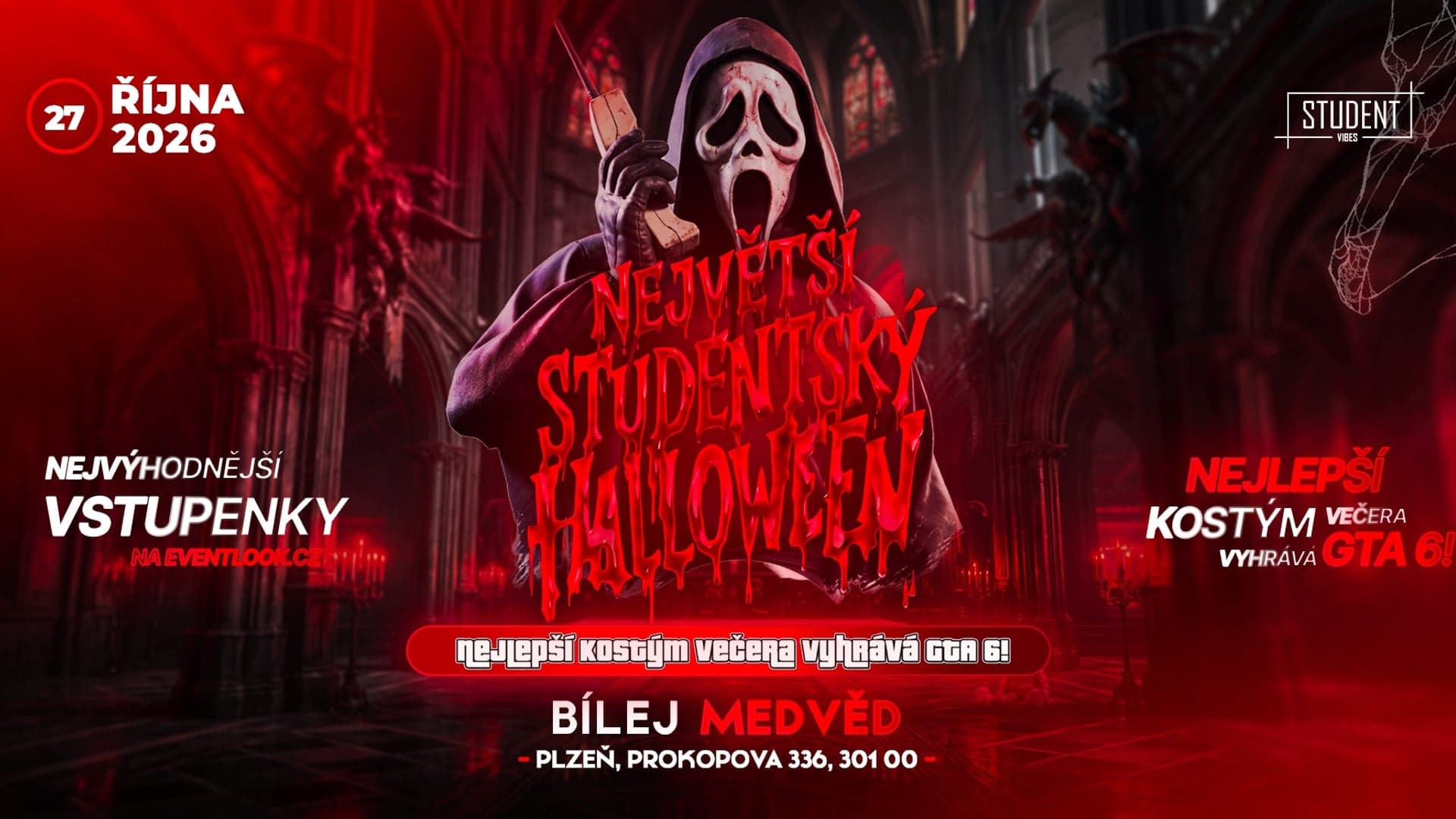 STUDENTSKÝ HALLOWEEN - PLZEŇ