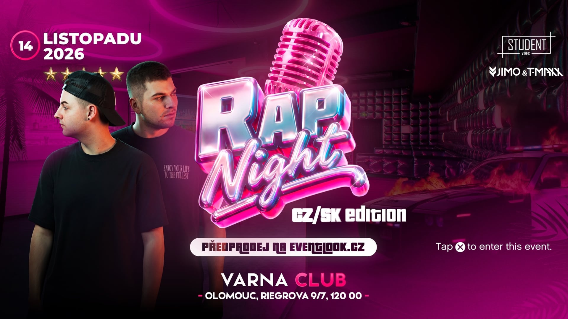 RAP NIGHT - OLOMOUC