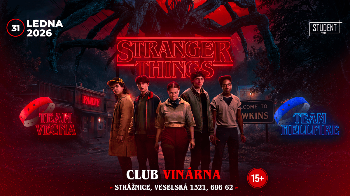 STRANGER THINGS PARTY - STRÁŽNICE